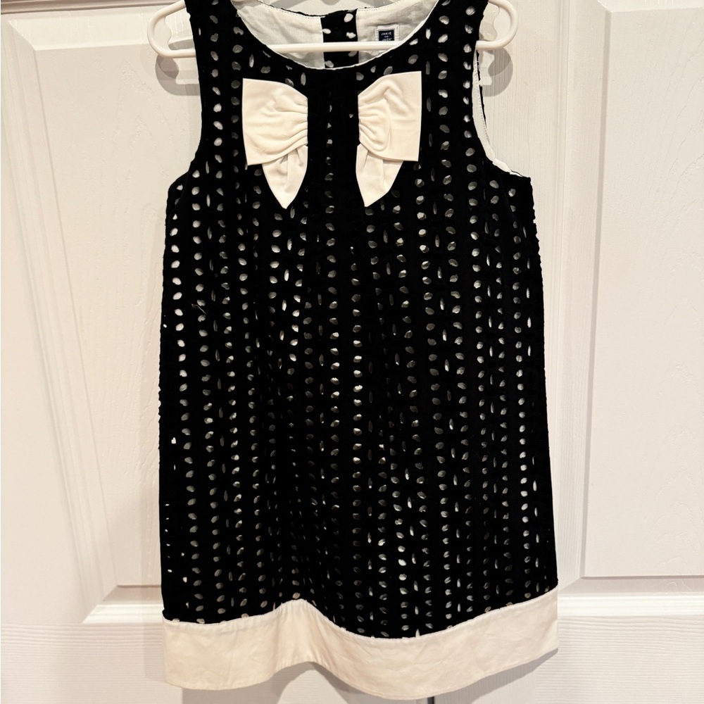 Gap Kids Black and White Bow Dress